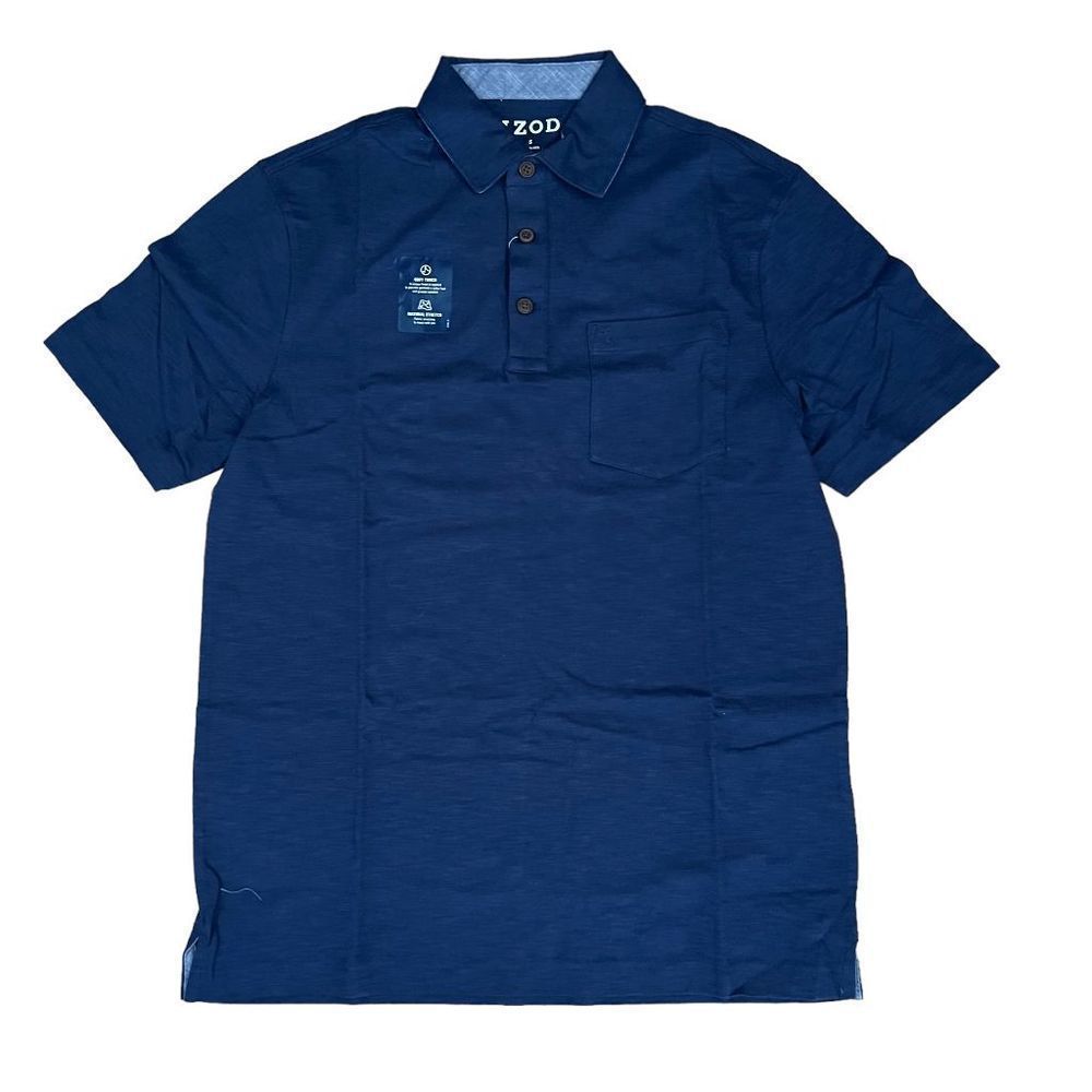 NWT IZOD Men's Logo Polo Short Sleeve Shirt Club Blue Size S